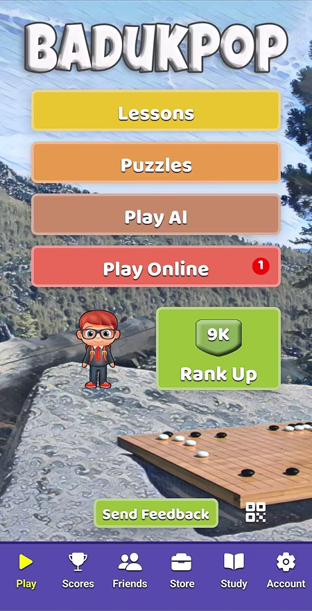 Badukpop homescreen